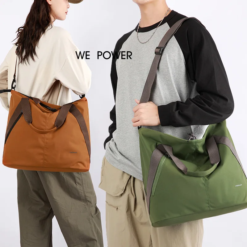 

Nylon lightweight, large-capacity, short-distance travel compact crossbody bag, simple commuter and casual bag for outings