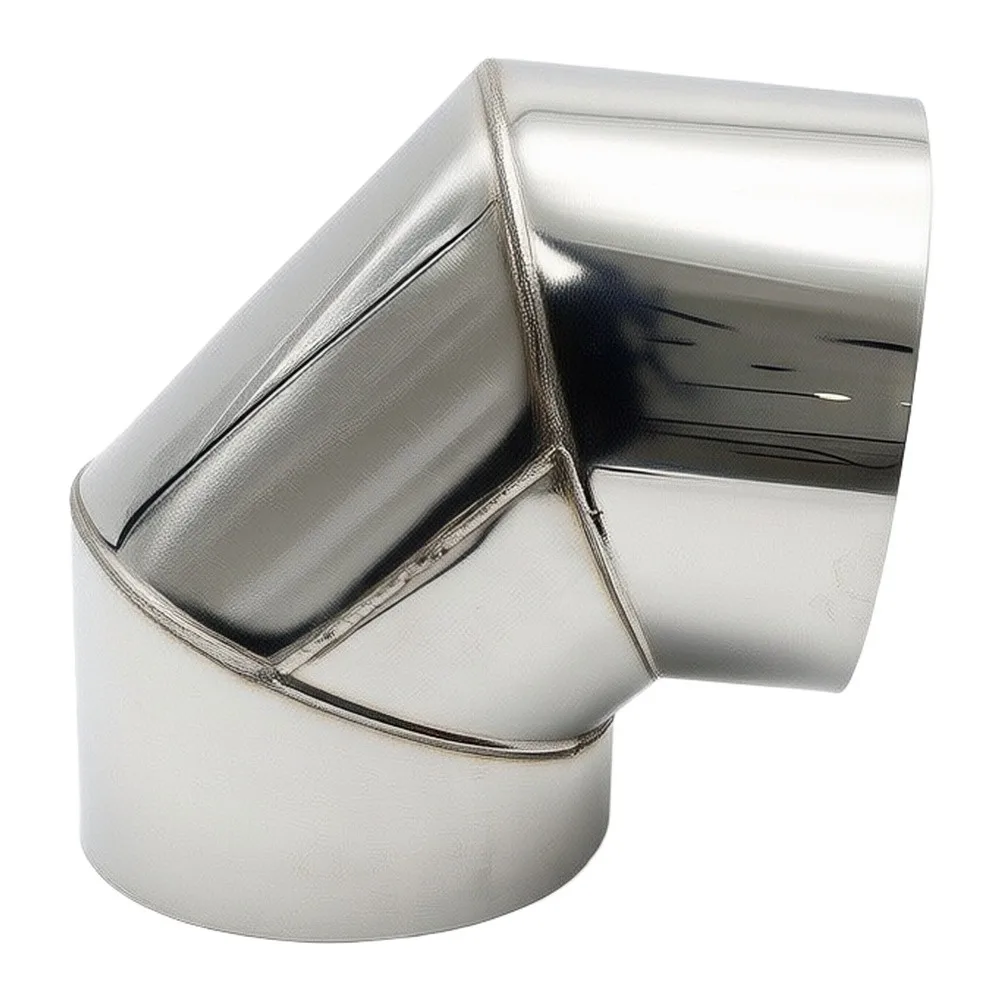 Stainless Steel Chimney Pipe With Rain Cap 100/110/120mm Elbow For Wood Stove Fireplace Heating-Exhaust Ventilation System