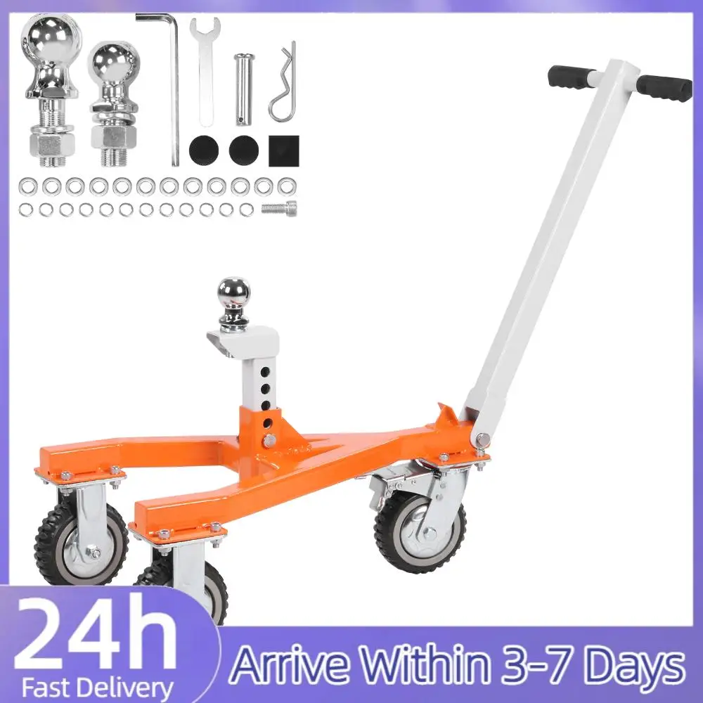 

Trailer Mover Dolly 3500 Lbs Tongue Weight Trailer Tug with 2 in & 2-5/16 in Ball Angle Adjustable Suitable for RV Boat Camper