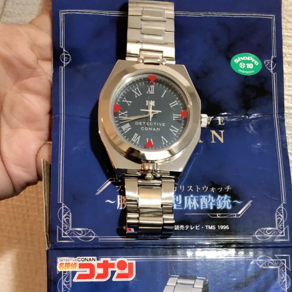 

Genuine Anime Toy Detective Conan Conan Edogawa Flip Up Aiming Watch Toy Anime Boy Watch Birthday Gift Anime Peripheral