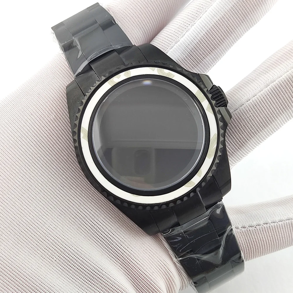 

43mm Case NH35 Case High Quality 904L Stainless Steel Sapphire Glass Waterproof Case Watch Accessories Fits NH35/NH36 Movement