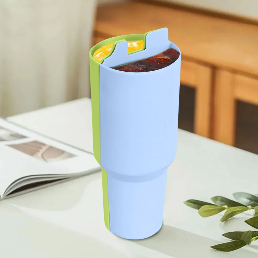 

40oz muticolor food-grade silicone water vacuum cup bottle double divider liner tube for stanley tumbler organizer storage