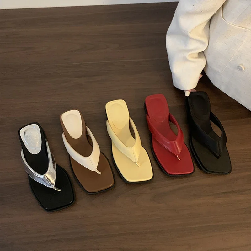 

Summer Women's Flip Flops Wedges Heel Flip Flop Women Shoes Fashion Clip Toe Slippers Casual Comfort Beach Vacation Slides Shoes