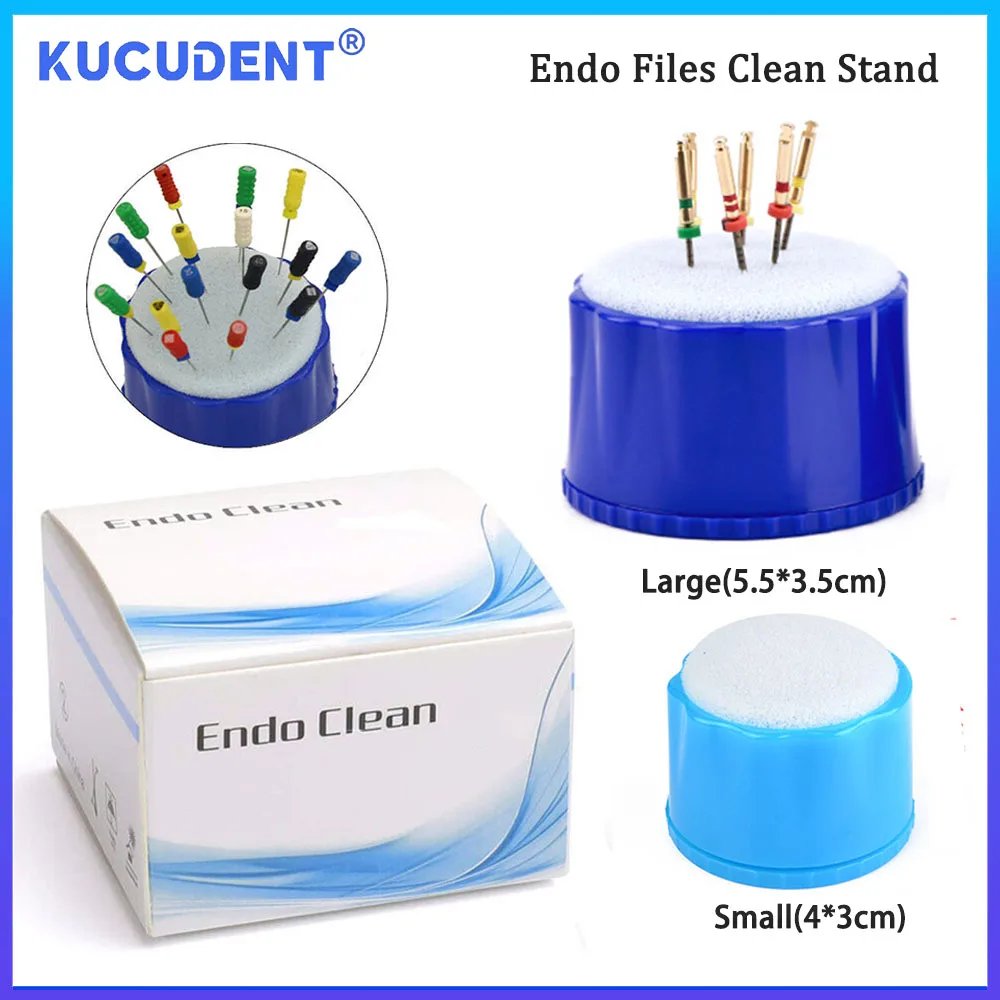 

KUCUDENT Dental Endo Files Clean Stand Holder Dentistry Root Canal File Cleaning Block Organizers Box Autoclavable Dentist Tool