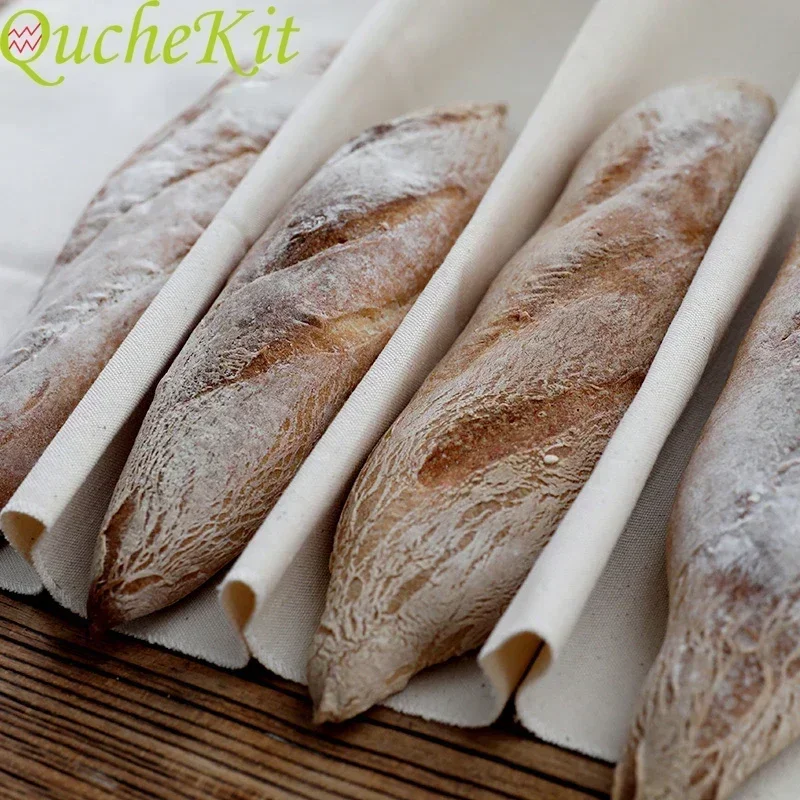 Ex-Large Linen Fermented Cloth Dough Proofing Dough Bakers Pan Proving Bread Baguette Flax Clothe Making Mat Pastry Kitchen Tool