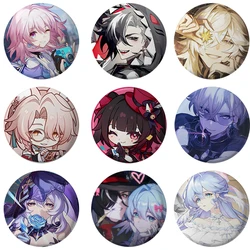 58mm Cartoon Anime Game Honkai:Star Rail Character Button Pin Cute Boothill Fanart Brooch Badge for Gamer Collect Fans Gift