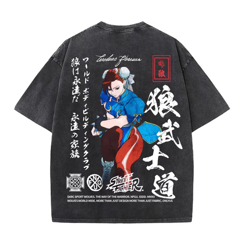 

Мужская футболка Wolf Head American Slim Fit из плотного чистого хлопка, модная повседневная одежда