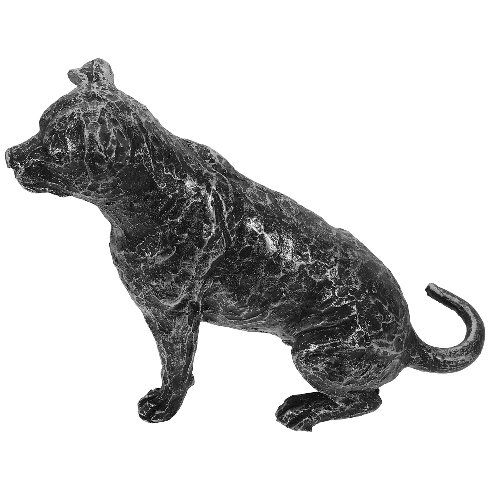Sculpture Adorable Resin Dog Ornament for Indoor Outdoor Decoration Dog Statues Outdoor Animal Statue