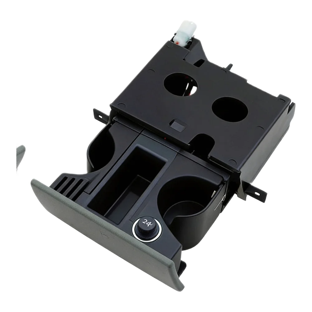 RHD Car Parts Cup Holder Quick Installation Reliable Performance ABS Material Grey Color Dual Drink Holder For Car Cupholder