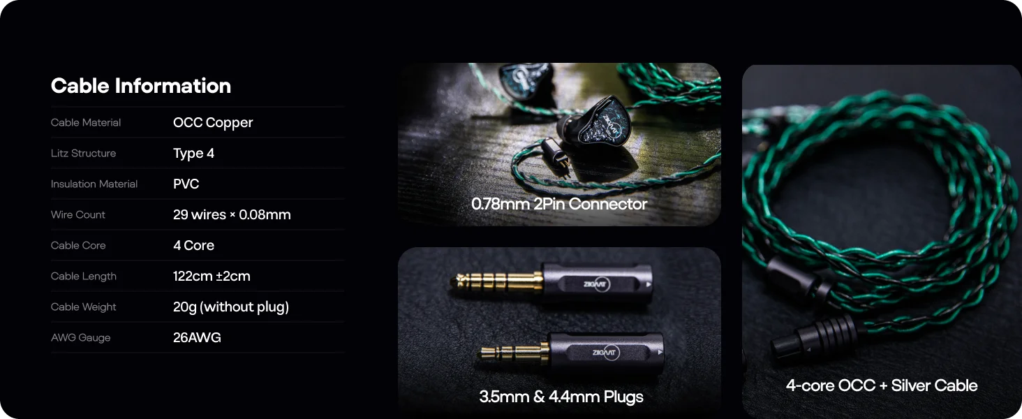 Linsoul ZiiGaat x Hangout.Audio: Odyssey 2 1DD + 3BA Hybrid-IEM-Kopfhörer mit echten Knowles Balanced Armature-Treibern – Detail 8