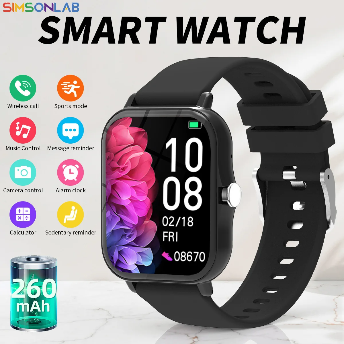 Unisex Wireless Sports Smart Watch