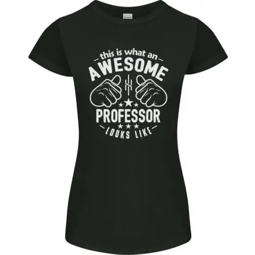 An Awesome Professor Looks Like Womens Petite Cut T-Shirt