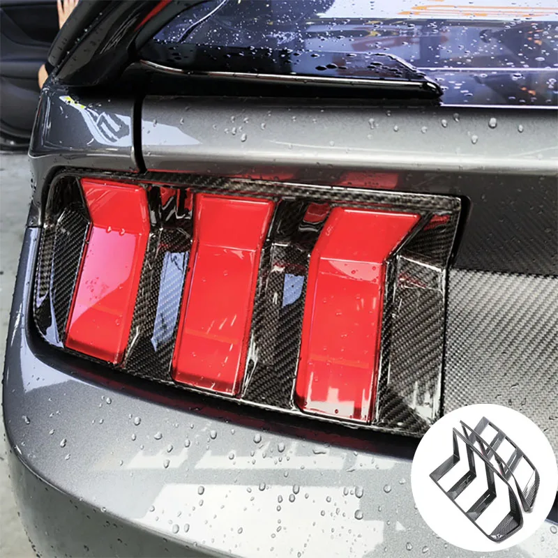 

Для Ford Mustang 2024 2025 ABS углеродное волокно, задний бампер автомобиля, крышка заднего фонаря, защитная рамка заднего фонаря, автоаксессуары