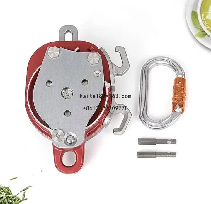 

Hot Sale 200KG Electric Lift and Descent Control with Fall Arrester Drill Powered Pulley for Climbing Aerial Work