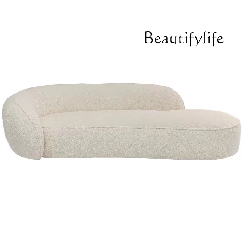 Nordic Modern Creative Leisure High-End Club Designer Beauty Salon Light Luxury Fabric Sofa