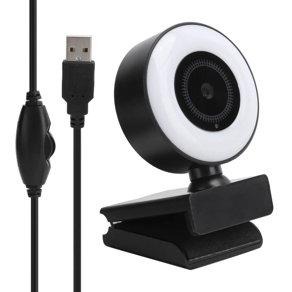 Adjustable Brightness A40 Full HD 1080p Webcam Plug and Play Reduces Background Noise Built-in Microphone