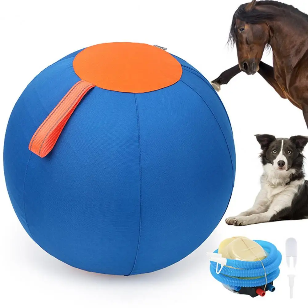 Flexible Safe Play Ball Durable Herding Dog Horse Balls for Training Play Anti-burst Toys for Dogs Horses Cattle