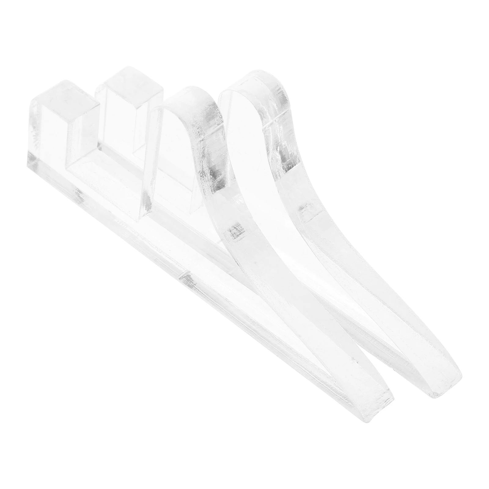 

2 Pcs Photo Frame Stand Acrylic Picture Bracket Blank Ornaments Clear Flat for Crafts Fillable