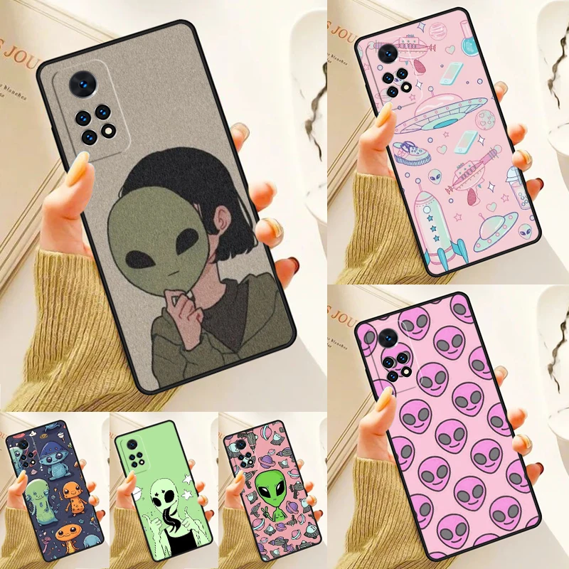 ALIEN INVASION Case For Samsung Galaxy S24 Plus S23 S20 S21FE Lite S22 Ultra Note 20 S8 S9 S10 Phone Coque