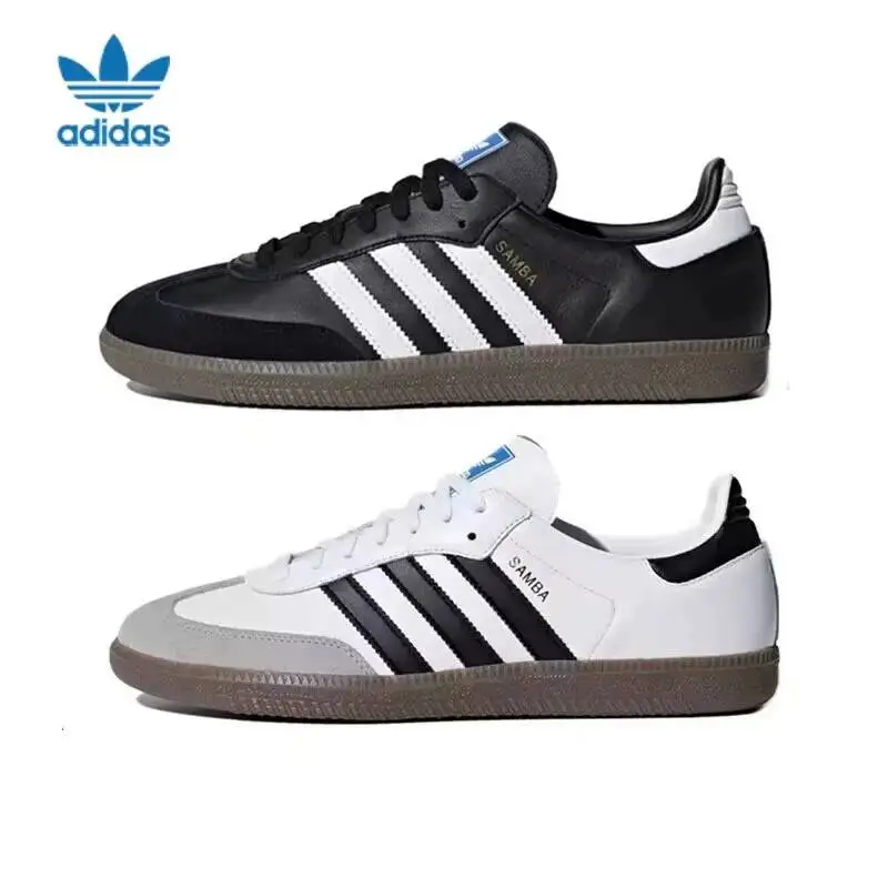Originals Samba Adidas OG Men's Leather Suede Sneakers Retro Casual Streetwear Shoes B75806/B75807