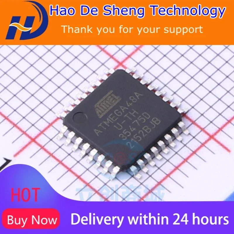 

10 шт./лот ATMEGA48A-AU ATMEGA48A TQFP32 оригинал в наличии