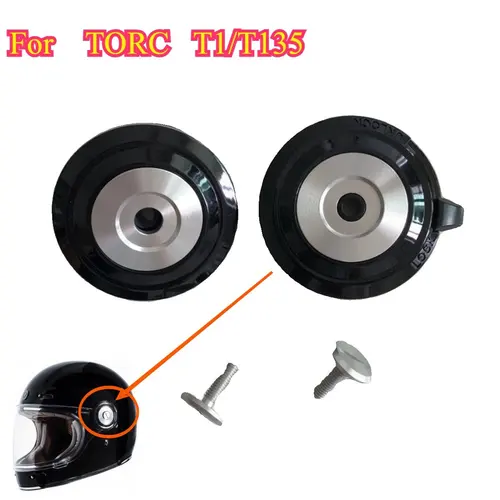 Imagen 2 del producto TORC casco de motocicleta Original T1/T135 casco lente Base tornillo accesorios de motocicleta