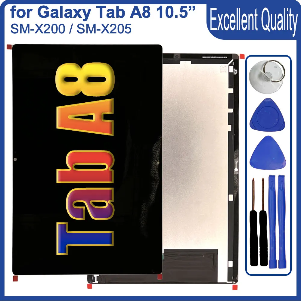 

10.5" LCD for Samsung Galaxy Tab A8 SM-X200 SM-X205 Touch Screen LCD Display Replacement for Samsung X200 X205 Screen Display