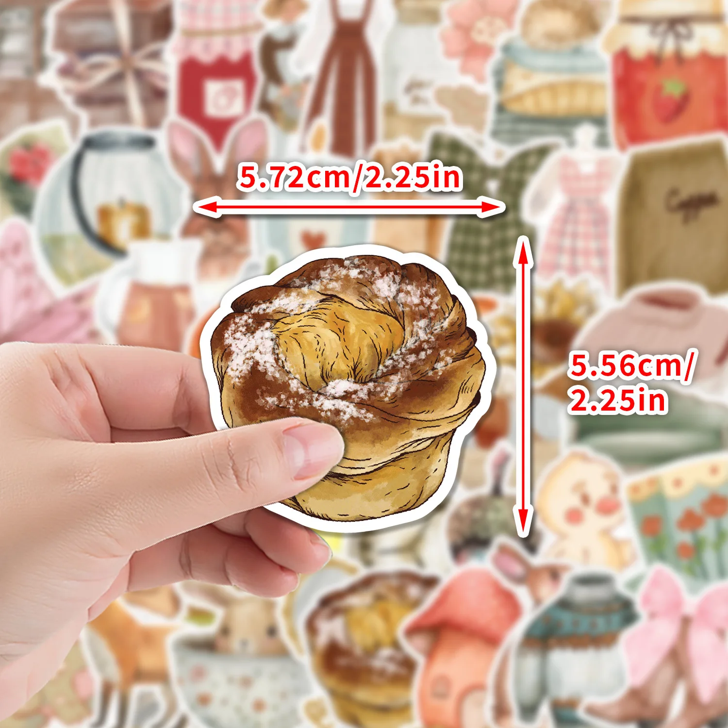 

10/50PCS Cute Aesthetics INS Style Graffiti Stickers Personalized Creative Decorative Pencil Box Scrapbook Waterproof Decal Toy