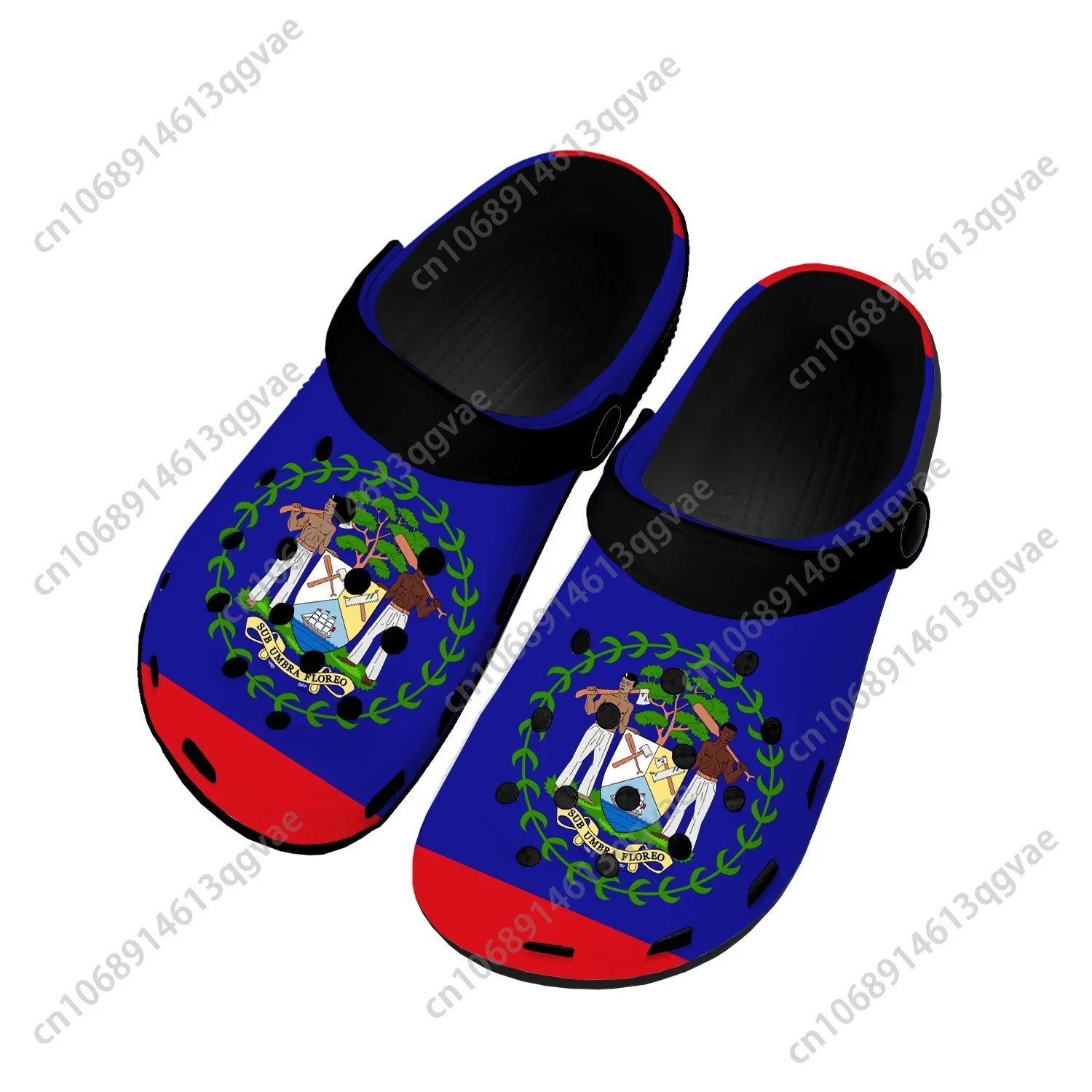 Belizean Flag Home Tamancos para homens e mulheres, Sapatos de água personalizados para adolescentes, Tampão de jardim, Chinelos de praia respirável