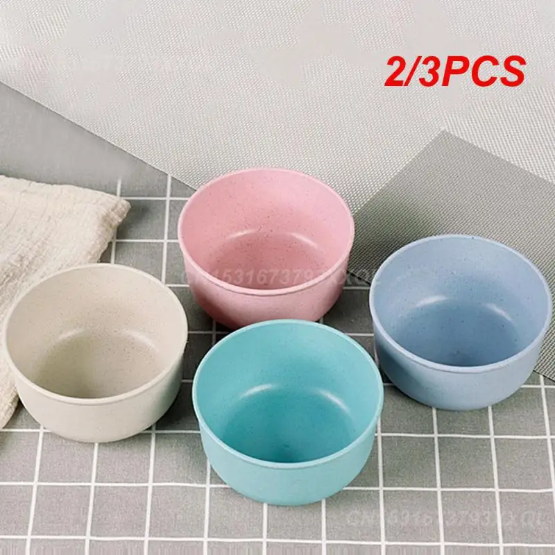 2/3PCS Eco-friendly Sustainable Stylish Refined Child-friendly Kitchenware Eco-conscious Anti-drop Bowls