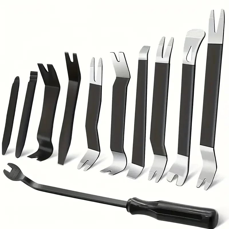 

11 PCS Car Audio Disassembly Tool PryClip Rocker Crowbar Bar Door Panel Disassembly Pry Panel Interior Car Trim Removal Tool