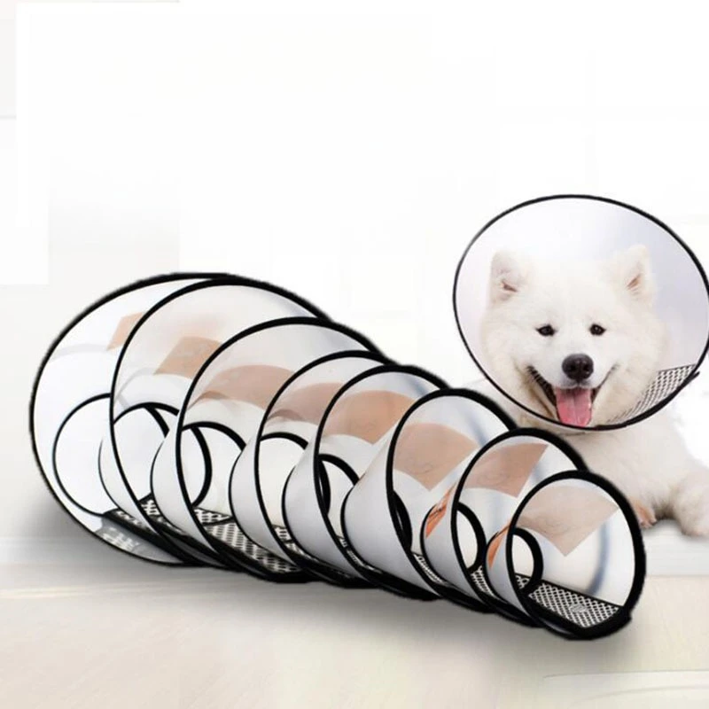 A Pet Anti-bite Collar Cat Wound Healing Cone Neck Protection Cover Circle for Kitten Puppy Dog Post-operative Care