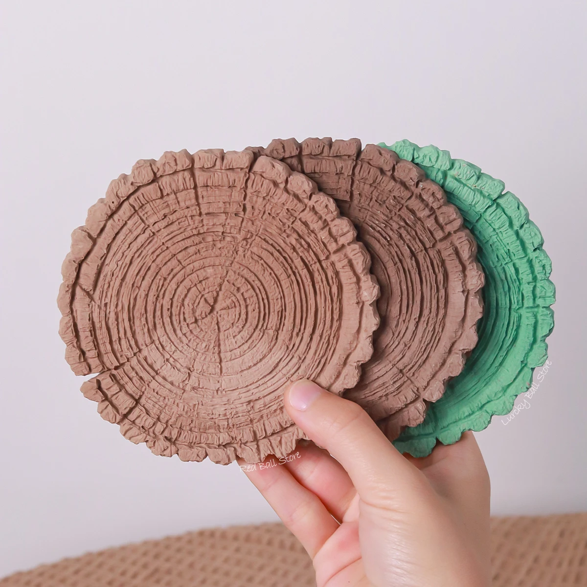 Tree Rings Silicone Molds Cake Pastry Baking Tool Fondant Chocolate Dessert Decor DIY Concrete Coaster Resin Storage Tray Mould