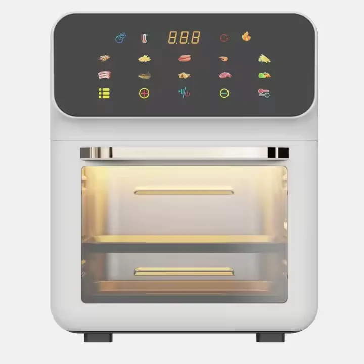 * Smart Home Automatic Food Oven Stainless Steel White Home Air Fryer