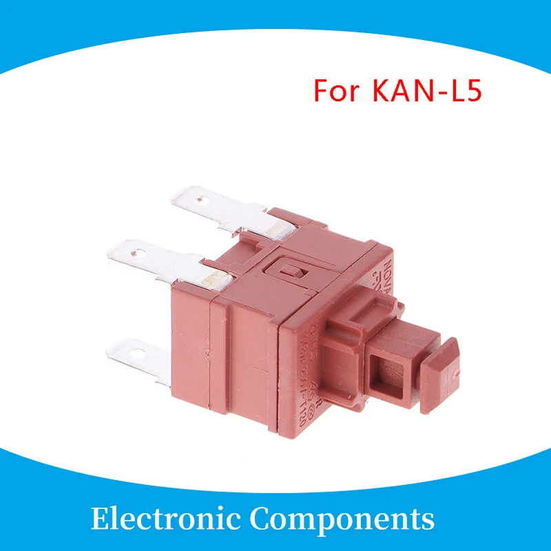 

Power Switch Push Button KAN-L5 Switch 7.5A 250V AC 4 Pin ON OFF T120 Water Heater Vacuum Cleaner Lock Self-locking Switch