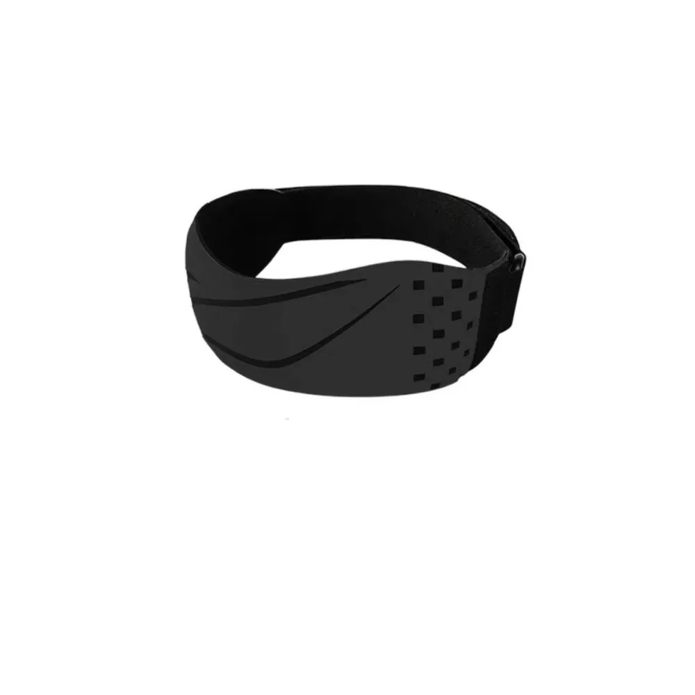 Cinto patelar ajustável respirável, absorção de choque, protetor de joelho de nylon, silicone, elastano, corrida