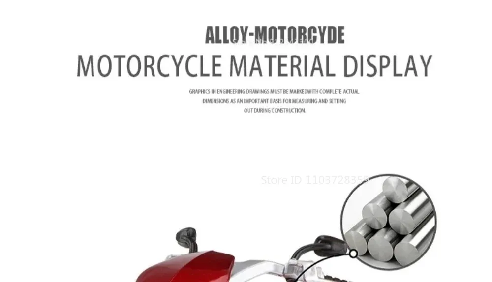 Maßstab 1:12 R3 V-REX Motorrad Modell Spielzeugauto Metallgehäuse Gummireifen Verknüpfung Lenkmotor Modelle Kinder Hobby Spielzeug – Detail 12