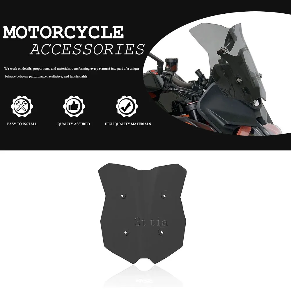 For 1290 SUPER DUKE GT 2019-2024 New 1290 Super Duke GT Motorcycle Windscreen Sports Windshield Front Windscreen Wind Deflector