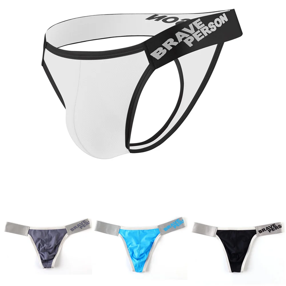 

Men Solid G Strings Thongs Underwear Sexy Men Gay Tanga Hombre Jockstrap Breathable Thin Men Underwear T-back Briefs