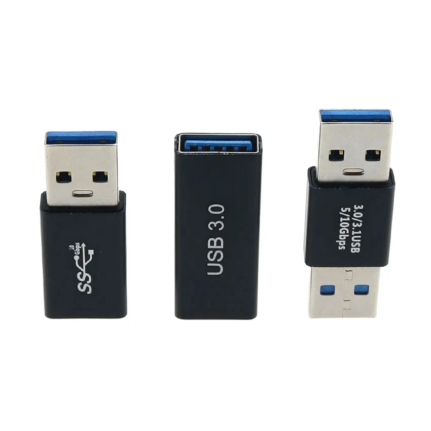 Conector USB 3,0 a adaptador USB, convertidor macho a hembra, 5gbps, Gen1, SSD, HDD, extensor de Cable, enchufe de extensión USB 3,0