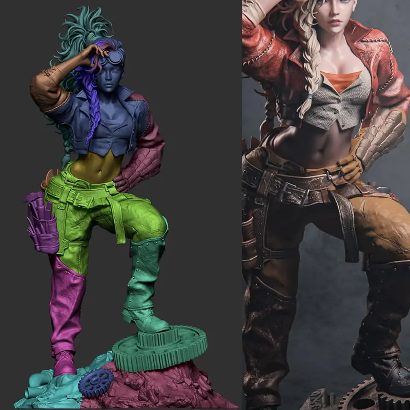 

24CM Game Character 6418 Gemma 3D Print Model Kit Unassembled Unpainted Custom Jigsaw Puzzle GK Figure