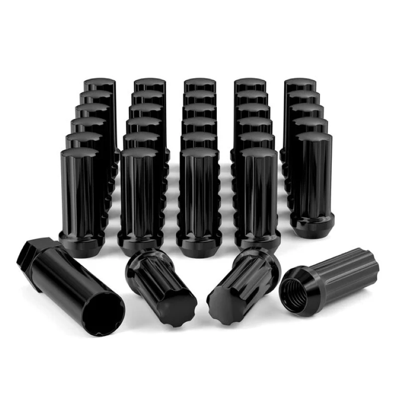 

32PCS M14x1.5 Lug Nuts Bulge Acorn Closed End for Trucks & SUVs - Black