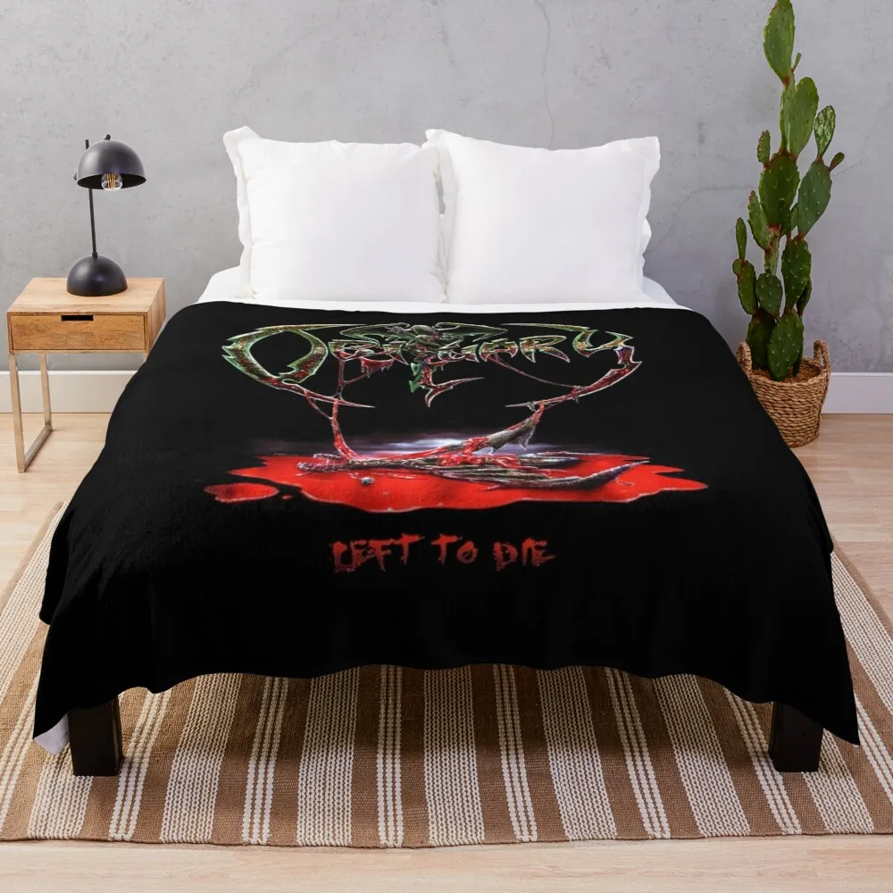 Obituary Left To Die Album Cover. Throw Blanket Multi-Purpose funny gift Sofa Throw Soft Beds Blankets