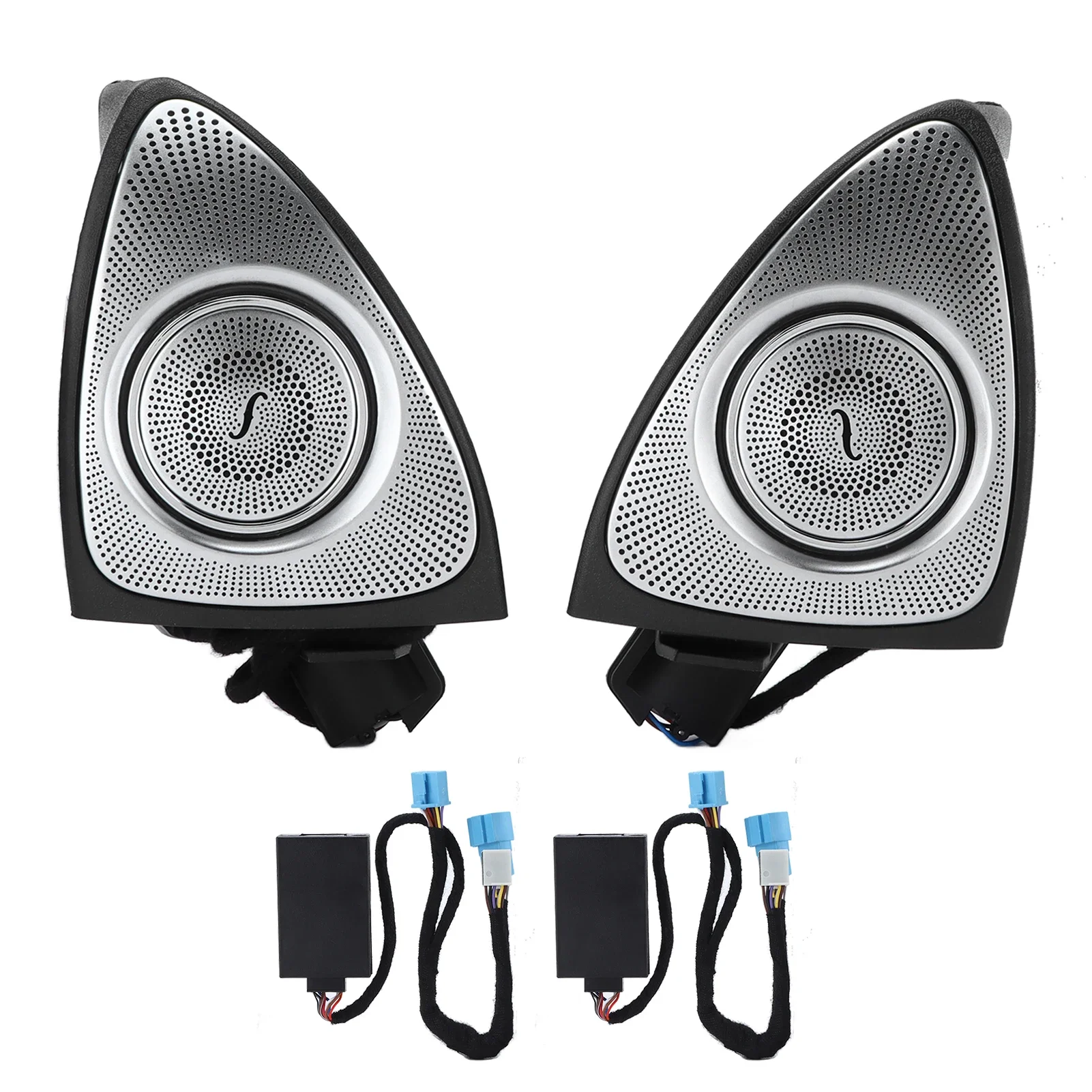 3 Color 3D Rotating Tweeter With LED Ambient Lighting For  GLC-Class X253 C253 2015 2016 2017 2018