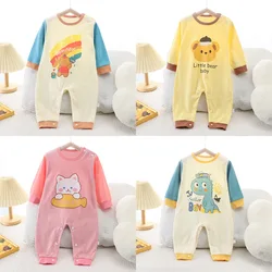 Newborn Romper Girls Boys Clothes Male Baby Female Pajamas Thin Cotton Romper Baby One-Piece Clothes