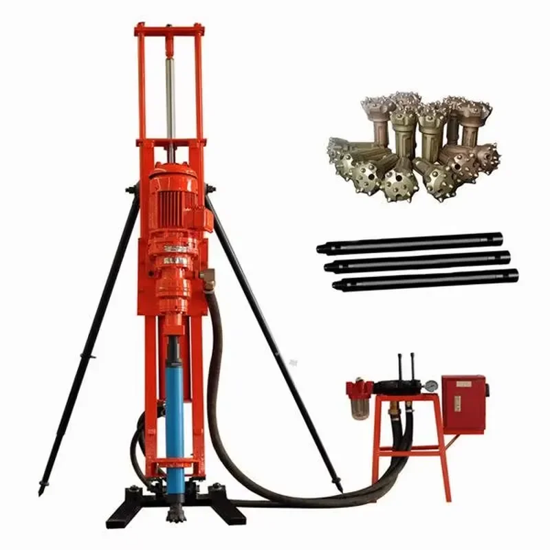 Hot Selling Small Portable Electric Rotary Horizontal Directional Drilling Rig 25m Water Well Ore Drilling Engine Bearing