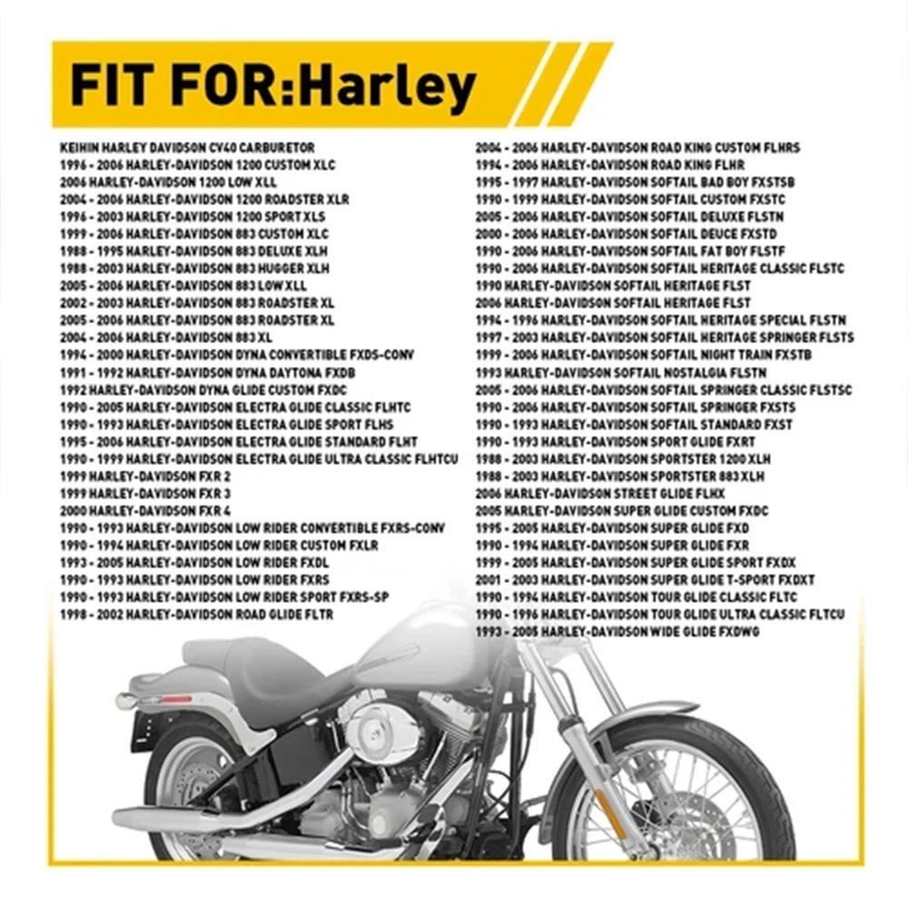 Ремкомплект карбюратора для мотоциклов Harley Davidson CV40 27421-99C CV 40, 1 комплект, набор инструментов для восстановления