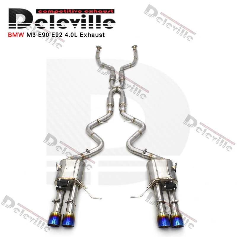 Car Exhaust System  For BMW M3 E90/E93/E92 4.0L 2008-2013  Escape 304 Stainless Steel Exhaust Pipe Muffler Catback Exhaust