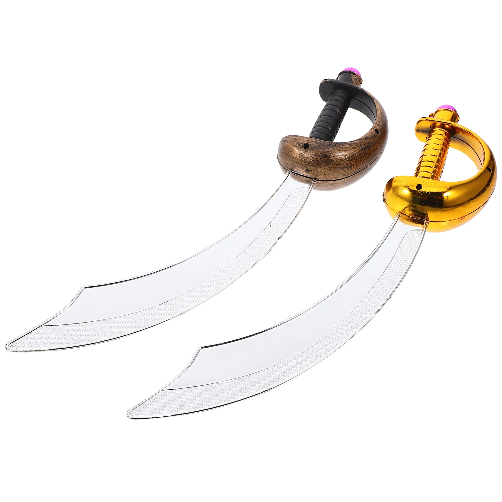 

2Pcs Pirate Knife Toy Swords Kids Plastic Props Costume PVC Pirate Party Supplies Halloween Prop Children Toys