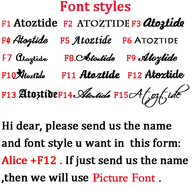 Atoztide-colar personalizado com nome e zircão carta para as mulheres, pingente de aço inoxidável, cadeia figaro, presente de aniversário